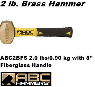 Brass Drilling Hammers 2.0 lbs / 0.90 kg