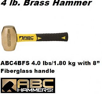 Brass Drilling Hammers 4.0 lbs / 1.80 kg