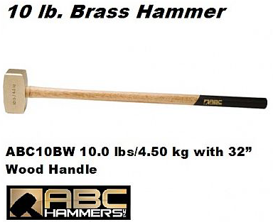 Brass Sledge Hammers 10.0 lbs / 4.50 kg