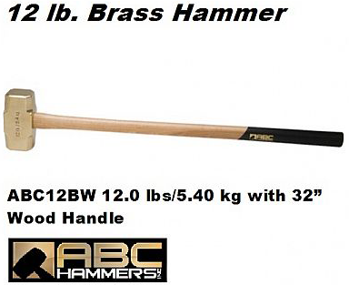 Brass Sledge Hammers 12.0 lbs / 5.40 kg