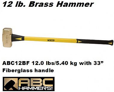 Brass Sledge Hammers 12.0 lbs / 5.40 kg