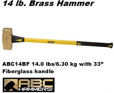 Brass Sledge Hammers 14.0 lbs / 6.30 kg