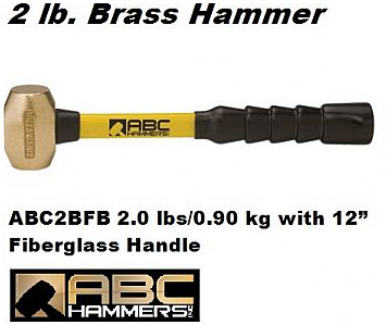 Brass Striking Hammers 2.0 lbs / 0.90 kg