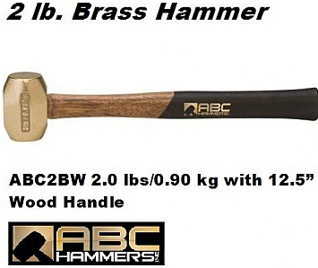 Brass Striking Hammers 2.0 lbs / 0.90 kg