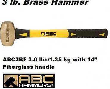 Brass Striking Hammers 3.0 lbs / 1.35 kg