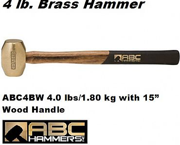 Brass Striking Hammers 4.0 lbs / 1.80 kg