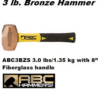 Bronze Drilling Hammers 3.0 lbs