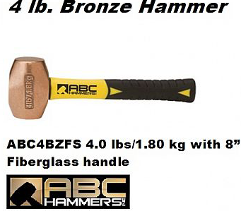 Bronze Drilling Hammers 4.0 lbs