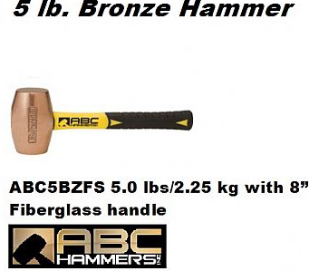 Bronze Drilling Hammers 5.0 lbs