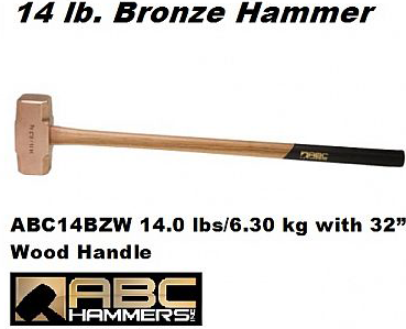 Bronze Sledge Hammers 14.0 lbs