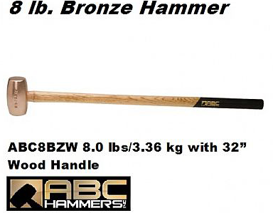 Bronze Sledge Hammers 8.0 lbs