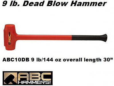 Dead Blow Sledge Hammers 9 lbs