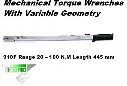 Mechanical Torque Wrenches With Variable Geometry 910F