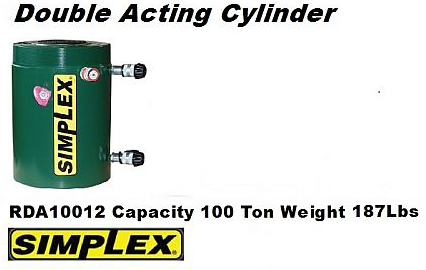 SIMPLEX Double Acting Cylinder RDA10012